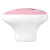 ピンクかわいらしのベビーガールゾウ セラミックノブ (側面)