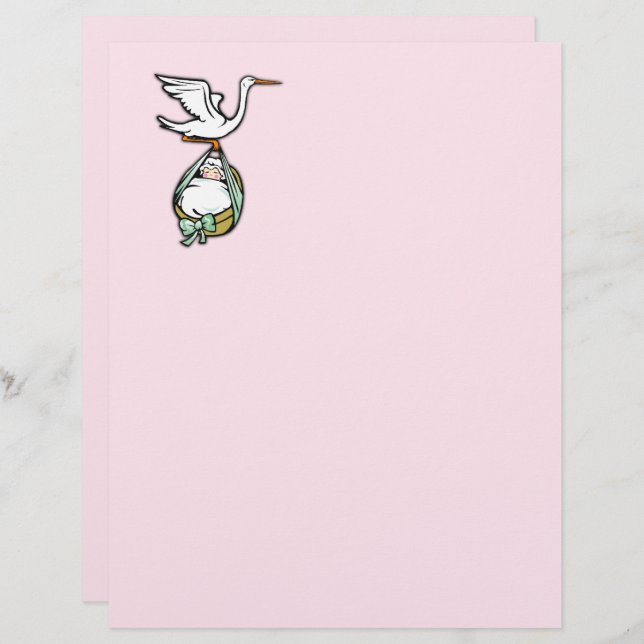 ピンクかわいらしのベビーガール (正面/裏面)