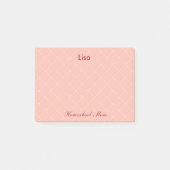 ピンクかわいらしのホームスクール母 ポストイット (正面)