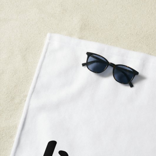 ピンクかわいらしのボホフラミンゴが今に住む ビーチタオル (インサイチュ)