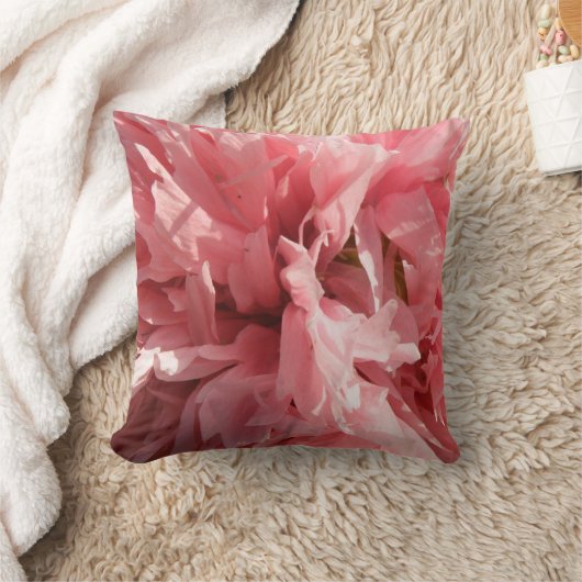 ピンクかわいらしのポピー枕 クッション (ブランケット)