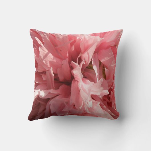 ピンクかわいらしのポピー枕 クッション (裏面)