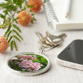 ピンクかわいらしのマウンテンローレル花 キーホルダー (側面)