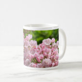 ピンクかわいらしのマウンテンローレル花 コーヒーマグカップ (正面右)