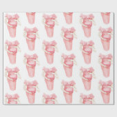 ピンクかわいらしのママ ラッピングペーパー (フラット)