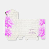 ピンクかわいらしのメイブフローラの花結婚咲き フェイバーボックス (折り畳みなし)