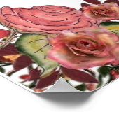 ピンクかわいらしのリボンの天使 ポスター (角)