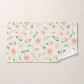 ピンクかわいらしのローゼズブーケ バスタオルセット (ハンドタオル)