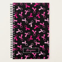 ピンクかわいらしの乳数々のがんリボンパターン プランナー手帳