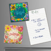 ピンクかわいらしの勇気フローラモダン鼓動 マグネット