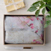 ピンクかわいらしの動揺してヴィンテージさくらんぼ 薄葉紙 (ギフト)