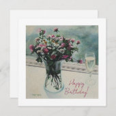 ピンクかわいらしの夏の花素晴らし生誕祭 シーズンカード (正面/裏面)