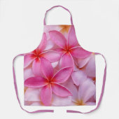 ピンクかわいらしの夏の花 エプロン (正面)