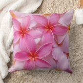 ピンクかわいらしの夏の花 クッション (ブランケット)