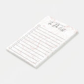 ピンクかわいらしの大理石パターン ポストイット (アングル)