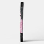 ピンクかわいらしの大理石ロカッコいいマンチモノグラム Case-Mate iPhoneケース (裏面 / 左)