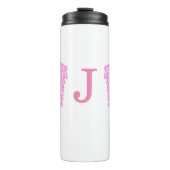 ピンクかわいらしの天使の翼パーソナライズされた タンブラー (正面)