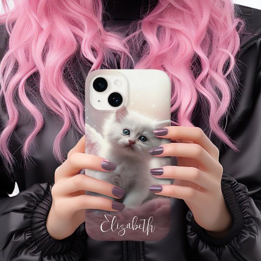 ピンクかわいらしの子猫 Case-Mate iPhoneケース