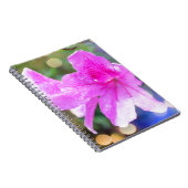 ピンクかわいらしの庭の花フローラ植物写真 ノートブック (右側)