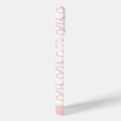 ピンクかわいらしの弓の名パーソナライズされた前ピンク Case-Mate iPhoneケース (裏面 / 右)