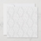 ピンクかわいらしの弓クロス写真バプテスマ/《キリスト教》洗礼式や命名式 招待状 (裏面)