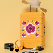 ピンクかわいらしの手描きフローラ シール