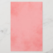 ピンクかわいらしの文房具 便箋 (裏面)