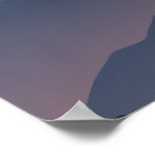 ピンクかわいらしの日の出 ポスター (角)