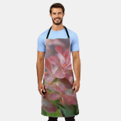 ピンクかわいらしの枝 エプロン (着用した状態)