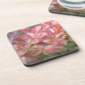 ピンクかわいらしの枝 コースター (左側)