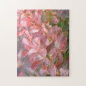 ピンクかわいらしの枝 ジグソーパズル (縦)