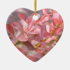 ピンクかわいらしの枝 セラミックオーナメント