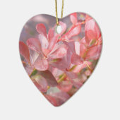 ピンクかわいらしの枝 セラミックオーナメント (左)