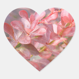 ピンクかわいらしの枝 ハートシール