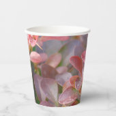 ピンクかわいらしの枝 紙コップ (正面)