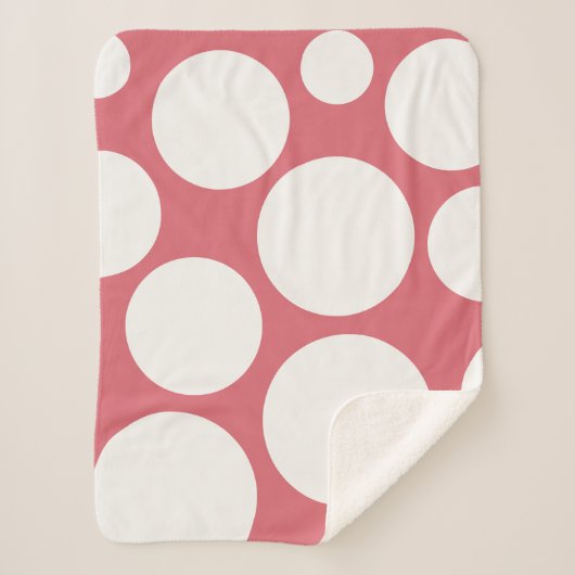 ピンクかわいらしの毛布のベリー シェルパブランケット (正面)