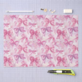 ピンクかわいらしの水彩弓 薄葉紙 (クラフト)