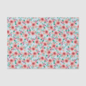ピンクかわいらしの水彩花模様ベビーシャワー 薄葉紙 (正面)