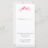 ピンクかわいらしの水色の可愛い女の子バラ-フローラ (裏面)