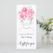 ピンクかわいらしの水色の可愛い女の子バラ-フローラ (スタンド正面)