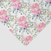 ピンクかわいらしの水色の花 薄葉紙 (詳細)