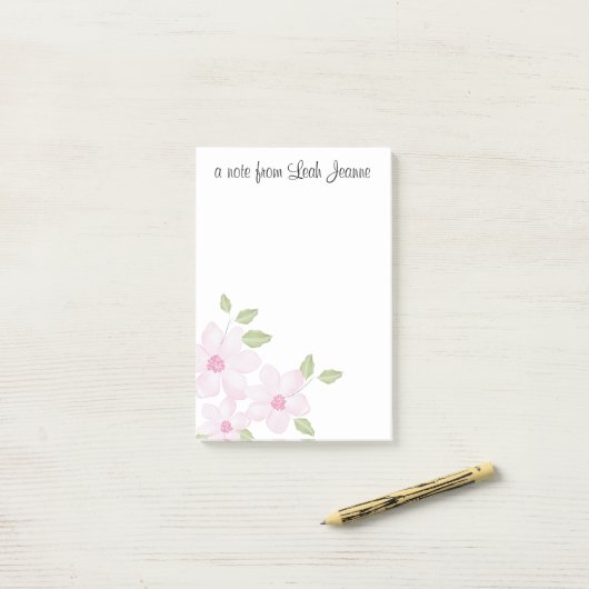 ピンクかわいらしの牡丹の花束 ポストイット (デスク上)