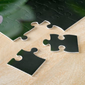 ピンクかわいらしの牡丹フローラ写真 ジグソーパズル (側面)