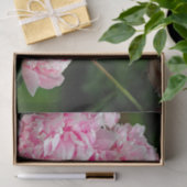 ピンクかわいらしの牡丹フローラ写真 薄葉紙 (ギフト)