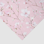 ピンクかわいらしの白い花のブライダルシャワー 薄葉紙 (詳細)