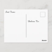 ピンクかわいらしの秋を連れた離れハイクキング ポストカード (裏面)