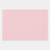 ピンクかわいらしの緑の花模様 ラッピングペーパーシート (正面3)