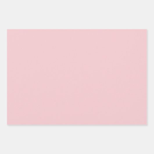 ピンクかわいらしの緑の花模様 ラッピングペーパーシート (正面3)