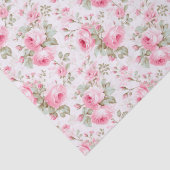 ピンクかわいらしの色彩の鮮やかバラ 薄葉紙 (詳細)