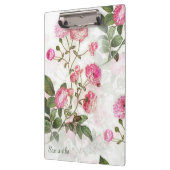 ピンクかわいらしの花あなたの名前を追加 クリップボード (左)